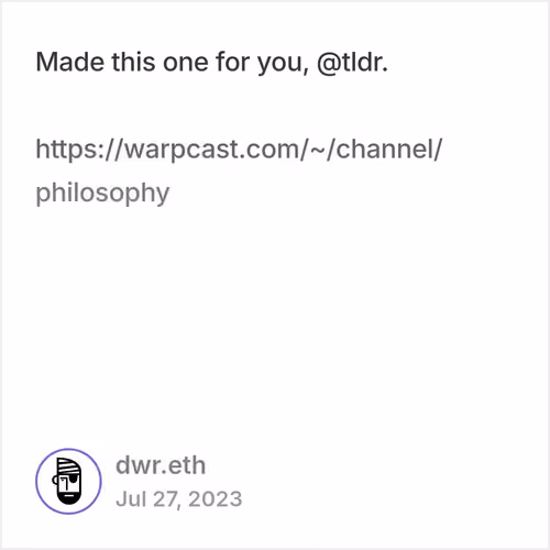 DWR Cast #1832d51a - Posted at 07/27/23 02:14 PM