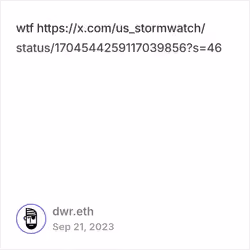 DWR Cast #4d713c44 - Posted at 09/20/23 09:25 PM
