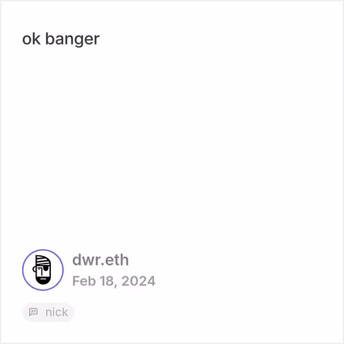DWR Cast #950999e9 - Posted at 02/18/24 03:09 PM