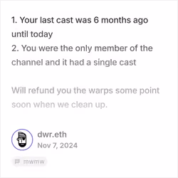 DWR Cast #b27d8b1c - Posted at 11/07/24 01:11 PM