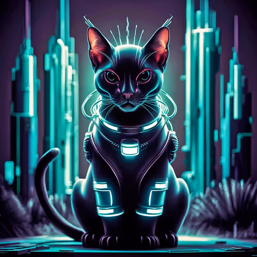 Futuristic cat