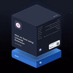 Mint on Zora using Uniswap Extension