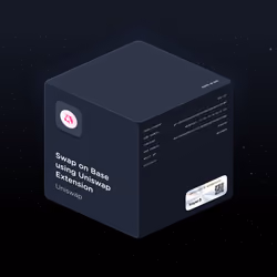 Swap on Base using Uniswap Extension