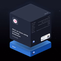 Mint on Zora using Uniswap Extension