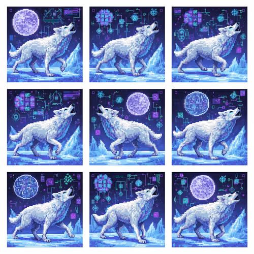 Pixel Pack Wolves #44