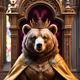 The Bear King Is Sitting