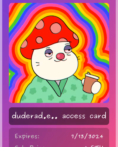 duderad.eth club card