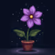 Pixelated mystery flower