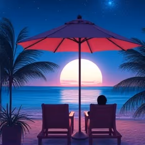 X Beat Moonlit Waves