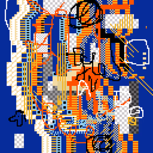 Abstract Pixel Art Test 1