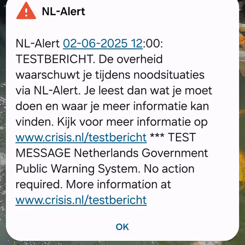 Vluchten waarschuwing