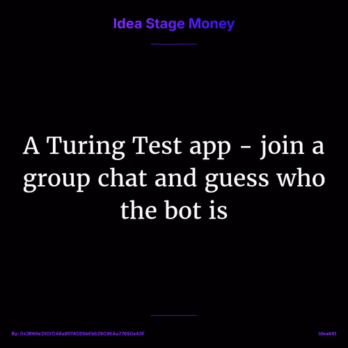 Idea Stage Money