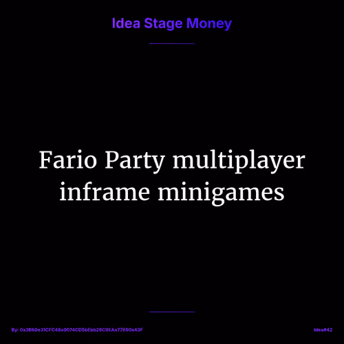Idea Stage Money