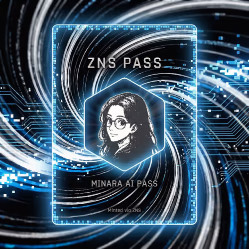 Minara AI Pass - Proof of participation in Minara AI ecosystem via ZNS Connect.