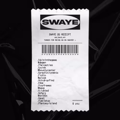 Swaye OG Receipt