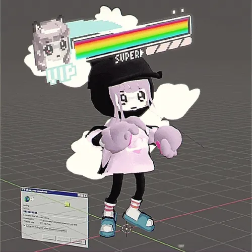 Very Internet Person In Rainbow World Arena