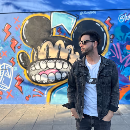 Smiling Rat Mural With Augmented Reality