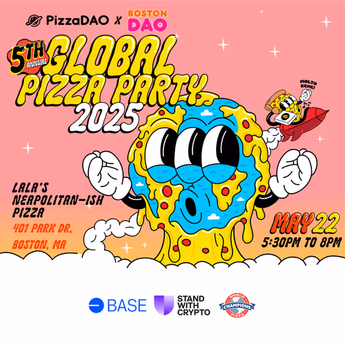 Ticket for Global Pizza Party with Boston DAO & PizzaDAO