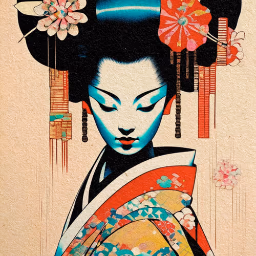 Kabuki Mask Dento Teki Chuan Tong De