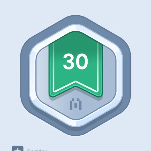 30 days streak badge 