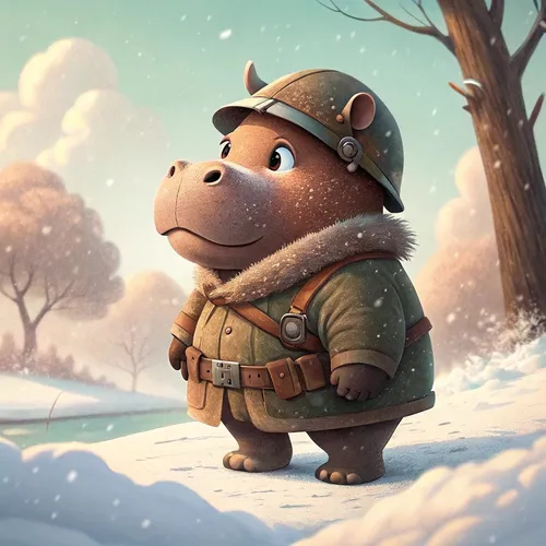 Hippos On Base #1874