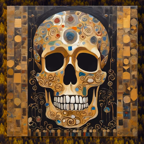 Skull Gustav Klimt