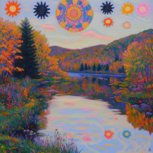 delirium of painted suns