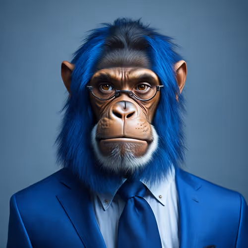 ape in suit