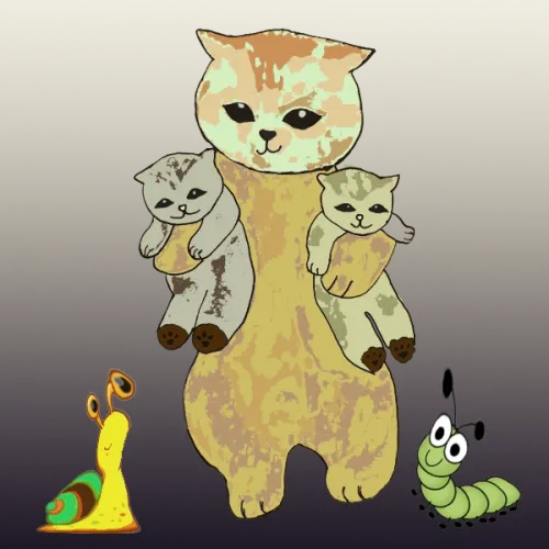 Cheerful Cats and Kittens