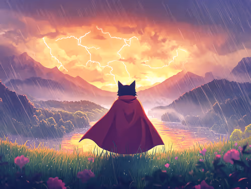 The Sunset in the Storm