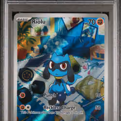 2023 #215 Riolu PSA 8 Svi EN-Scarlet & Violet
