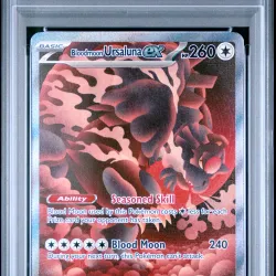 2025 #168 Bloodmoon Ursaluna EX PSA 8 Pre EN-Prismatic Evolutions
