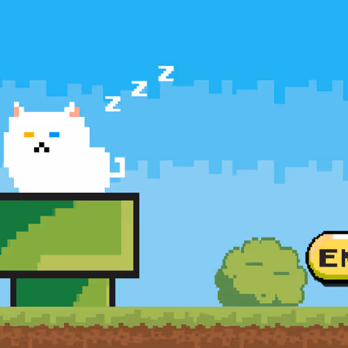 Pixel Cat To Da Moon