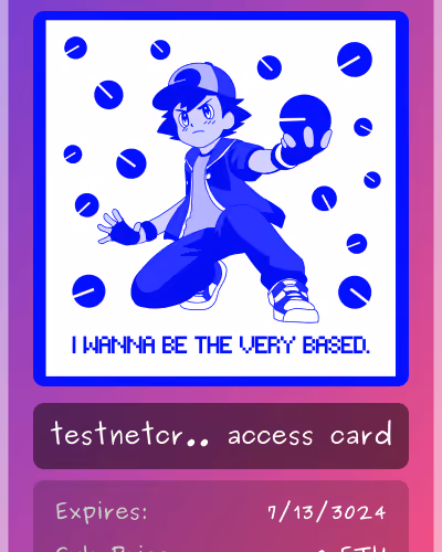 testnetcrypto club card