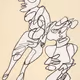 Femme nue et femme vêtue, 1975