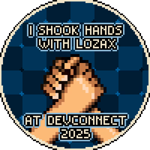 I Shook Hands With Lozax at Devconnect