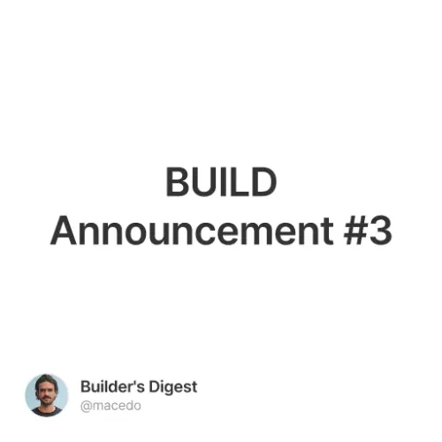 BUILD Log #3: How Is Airdrop 1 Going #1