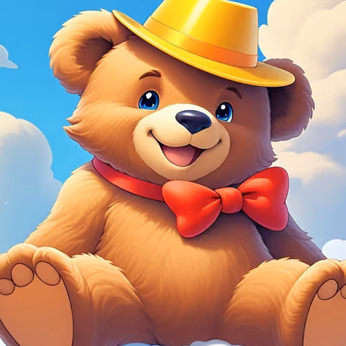 Happy Sitting Bear