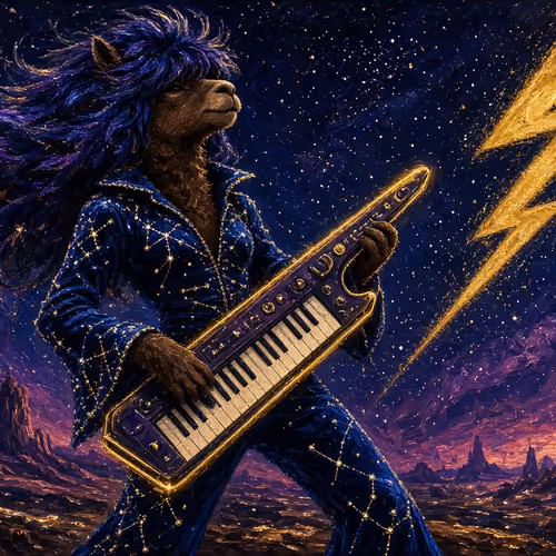 Stardust Alpaca #12 — Midnight Thunder Keys