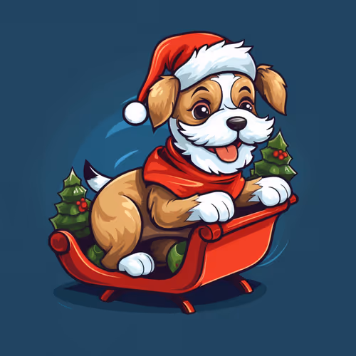 Santa Puppy