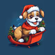Santa Puppy