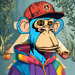 Hippie Based Bored Ape #842