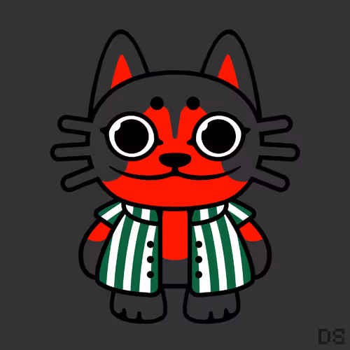 Mad Lucky Cat By Dr0psh0p
