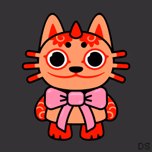 Mad Lucky Cat By Dr0psh0p