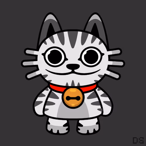 Mad Lucky Cat By Dr0psh0p