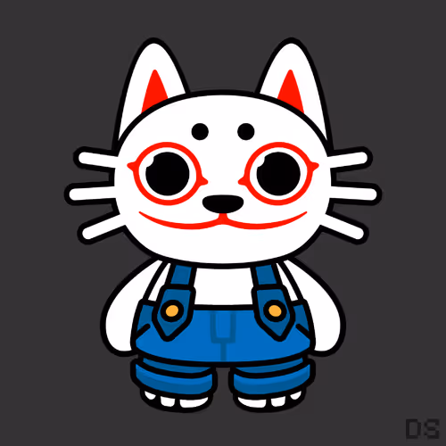 Mad Lucky Cat By Dr0psh0p