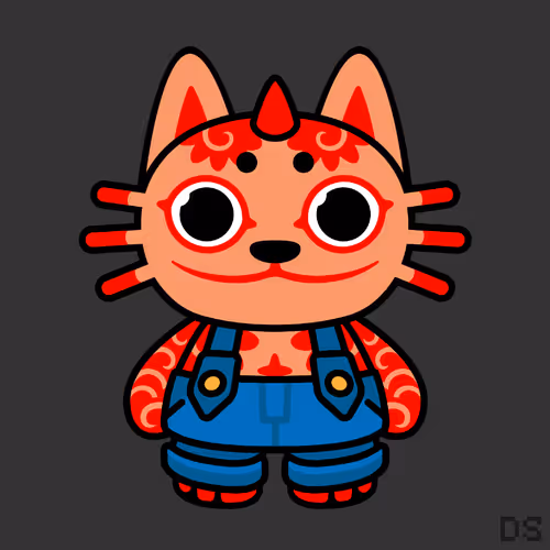 Mad Lucky Cat By Dr0psh0p