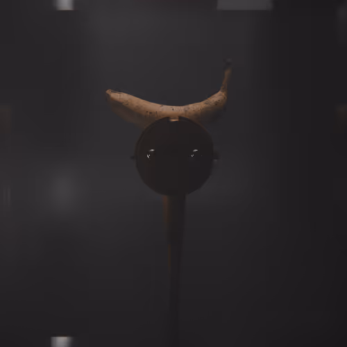 Behind the glass