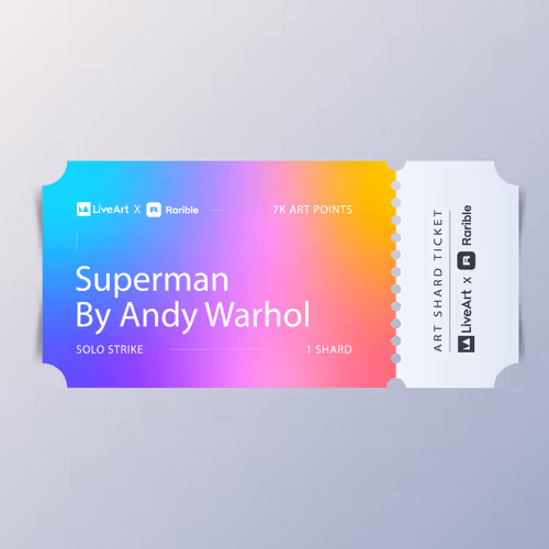 Art Shards Featuring Superman By Andy Warhol