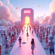 A futuristic 3D